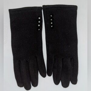 Elegant Black Women's Gloves 2 Pairs